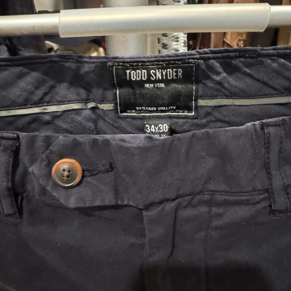 Todd Snyder Dark Navy Chinos - Picture 2 of 3
